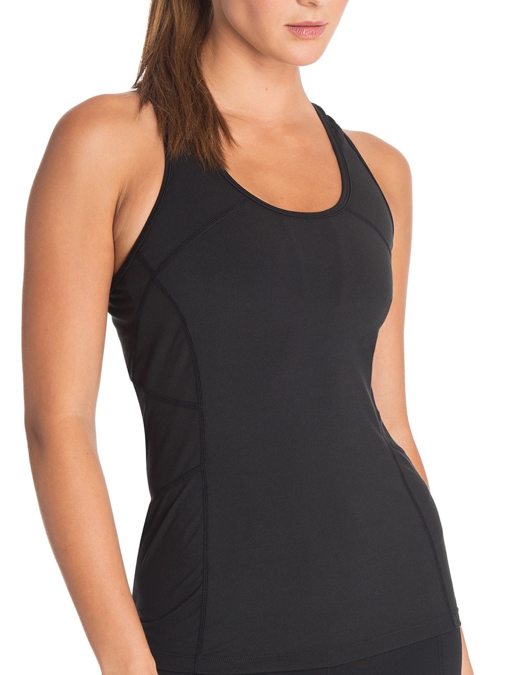 MEC Black Fleet Fox Top Racerback Athletic Workout Tank Size Medium
